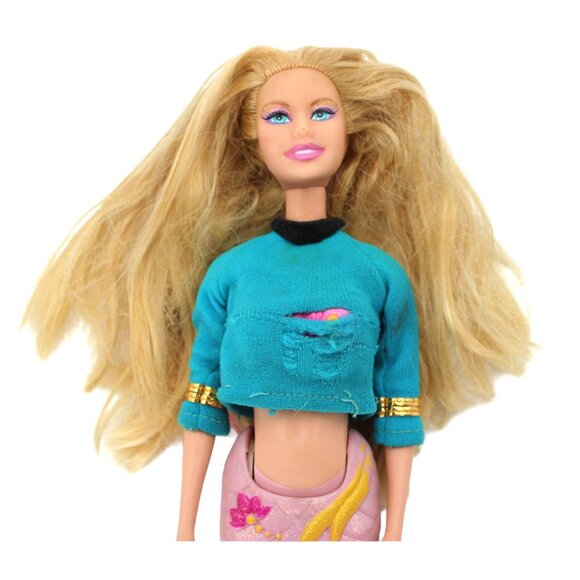 Barbie Mermaid Doll With Blonde Hair & Pink Tail - Picture 4 of 4